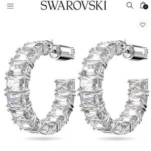 Swarovski Matrix Hoop Earrings (in box)
